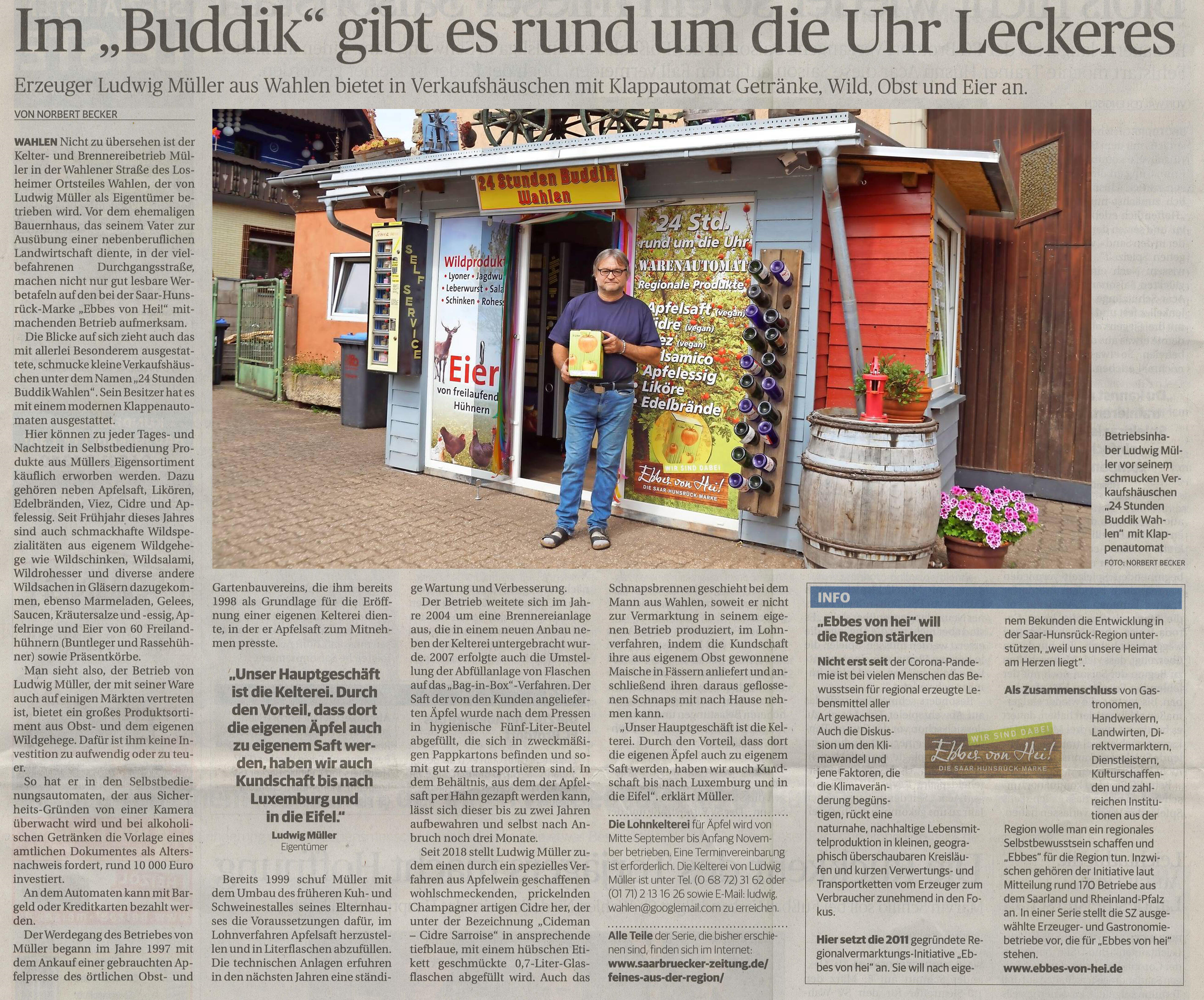 Saarbrücker Zeitung 29/30. August 2020